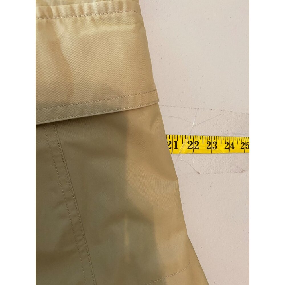 Michael Kors Trench Coat Beige Double-Breasted 39" Long Large - Picture 11 of 14